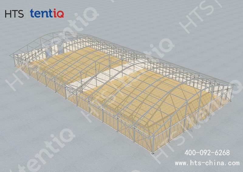 這座篷房空間容納近3000人，抗風(fēng)達(dá)12級可輕松承接各種活動